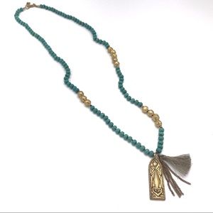 Silpada KR Dominica Turquoise Tassel Necklace